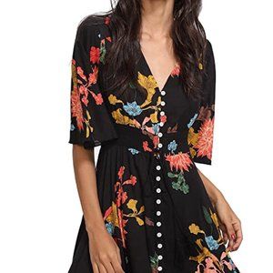 Milumia Women's Boho Button Up Split Floral Print